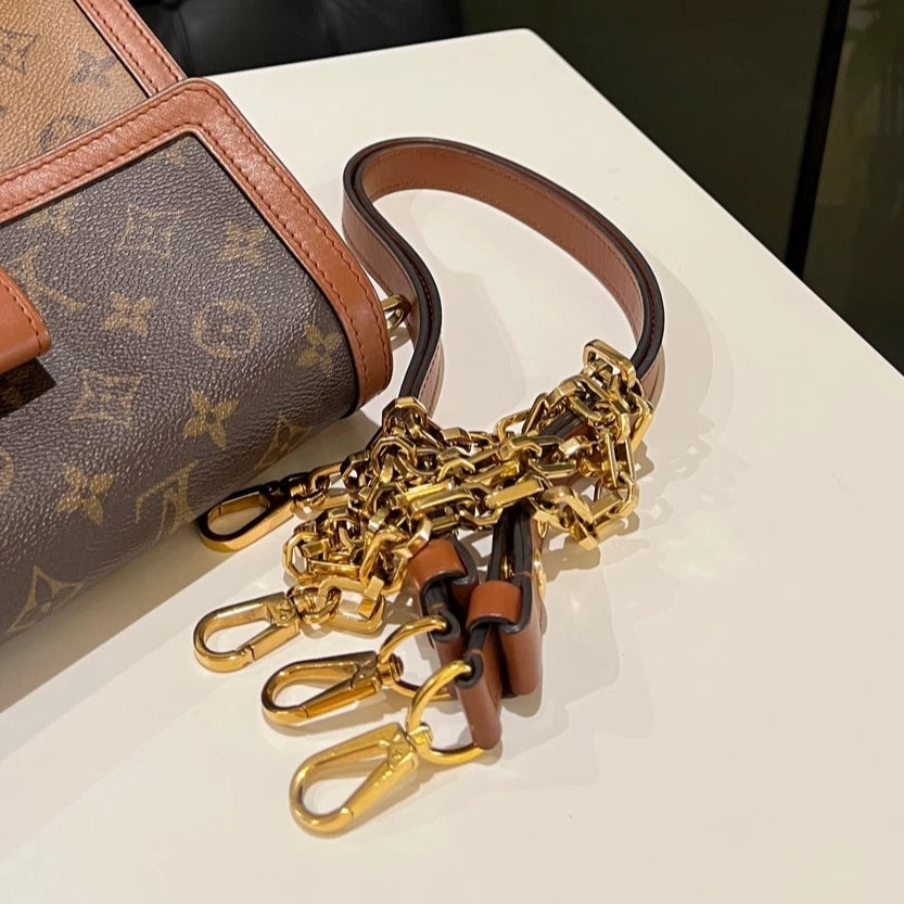 Louis Vuitton Monogram Canvas Medium Dauphine Shoulder Crossbody Bag