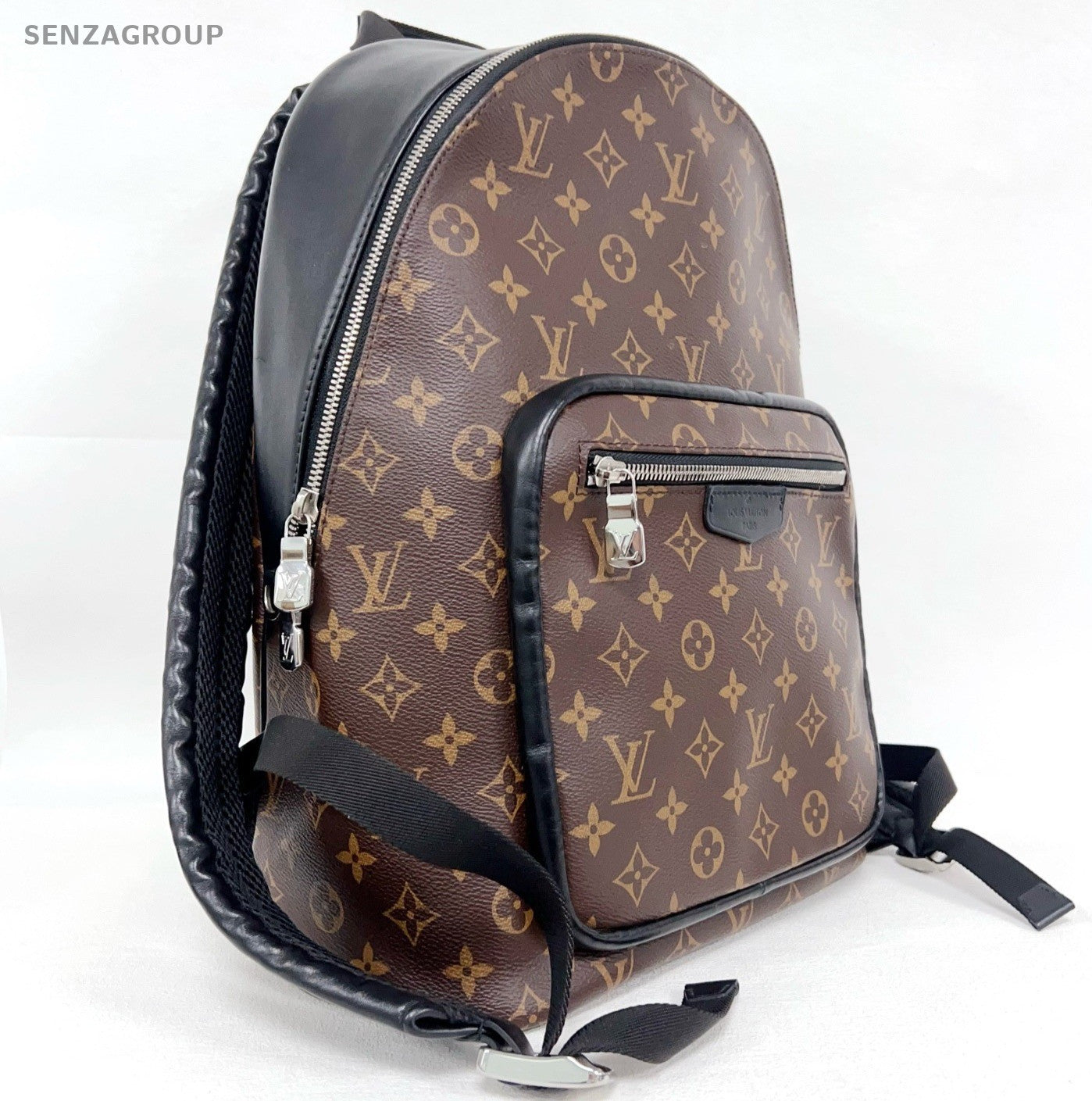 Louis Vuitton Discovery Monogram Backpack Brown Silver Unisex Adults Classic