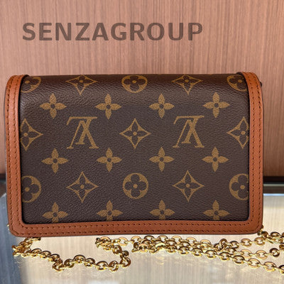 Louis Vuitton Monogram Dauphine WOC Chain Crossbody Bag - Women's Classic