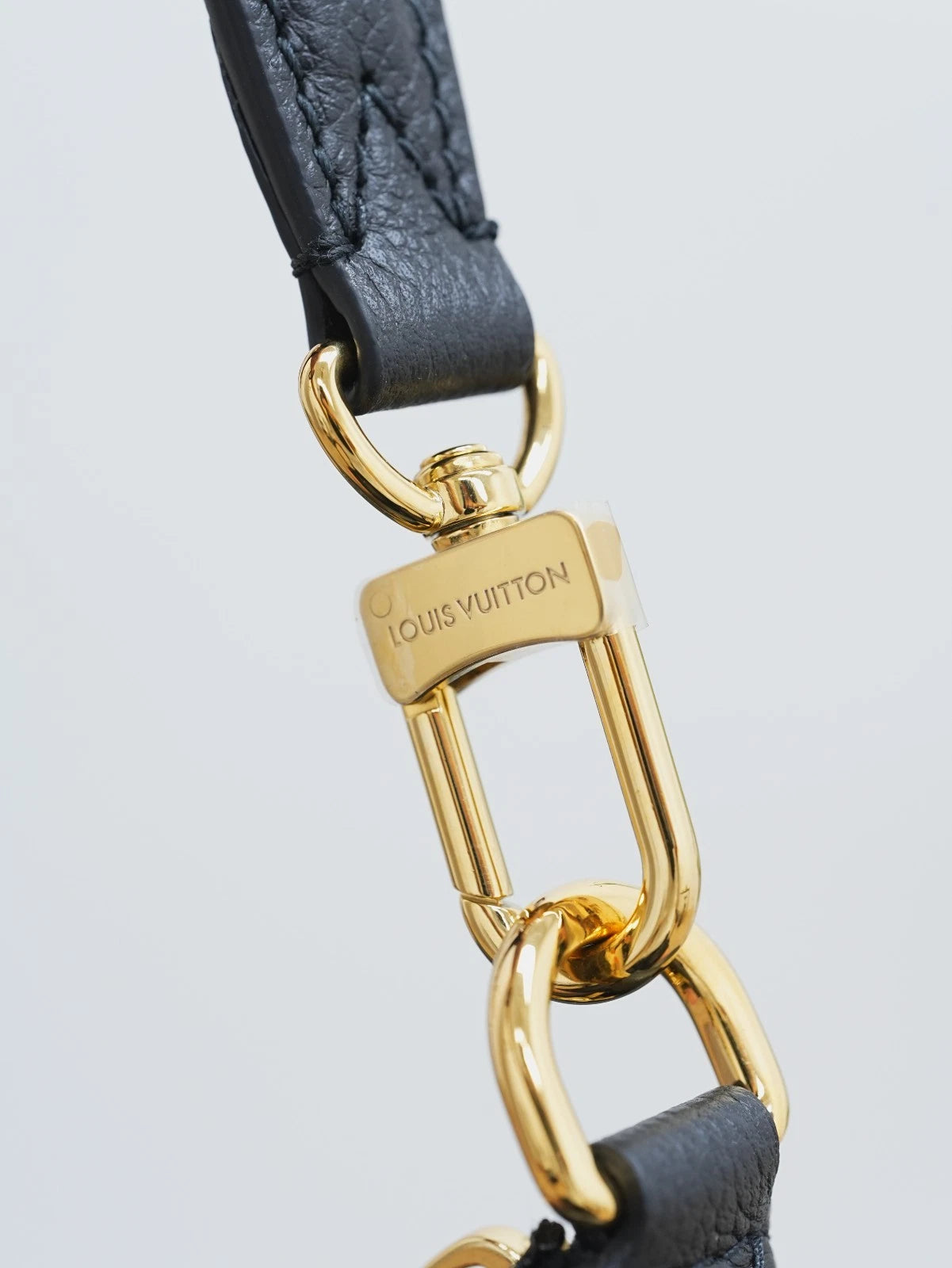 Louis Vuitton Bagatelle Monogram Empreinte Black Gold Shoulder Bag Excellent
