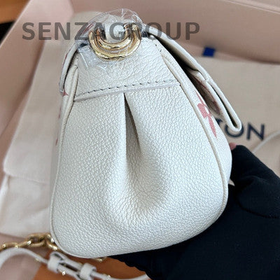 Louis Vuitton Monogram Cloud Chain Shoulder Crossbody Bag White Gold