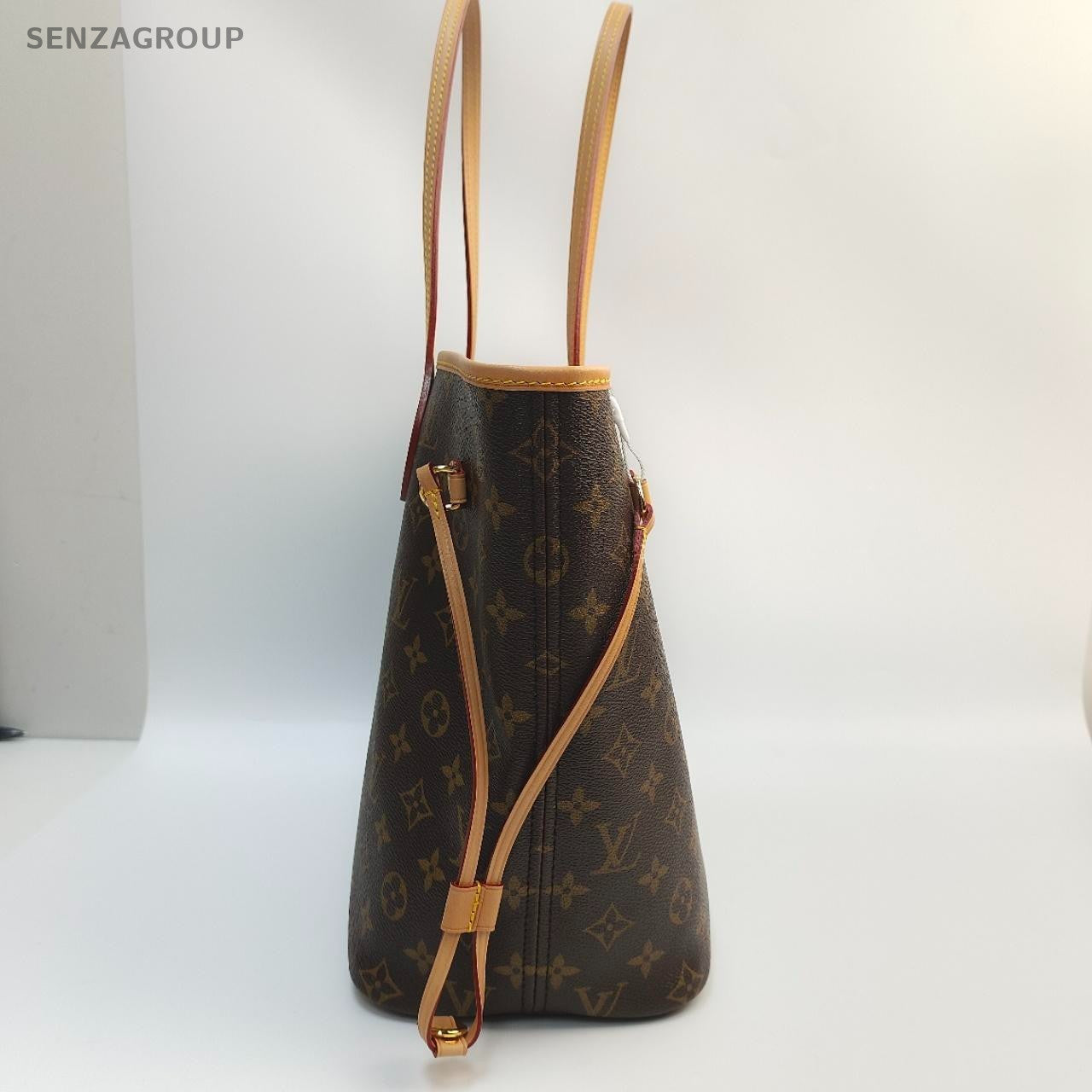 SJ0001  Louis Vuitton canvas Tote Bags neverfull mm size red interior（U）