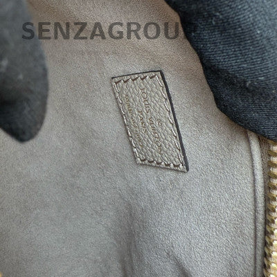 Louis Vuitton Speedy Nano Monogram Grey Gold Handbag Women Classic