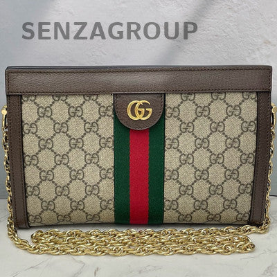 Gucci Ophidia GG Red Green Stripe Chain Crossbody Bag Women Fashion