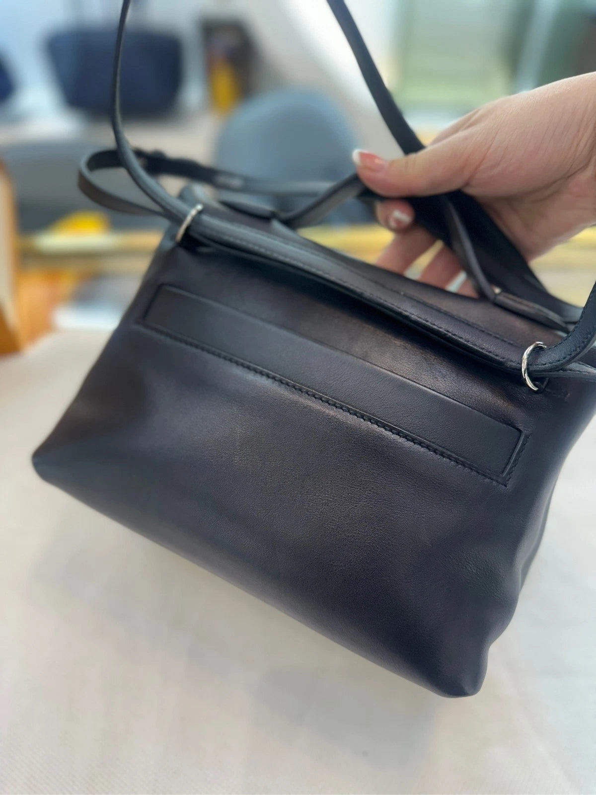 Hermes Mini 2424 Black Silver Handbag For Women