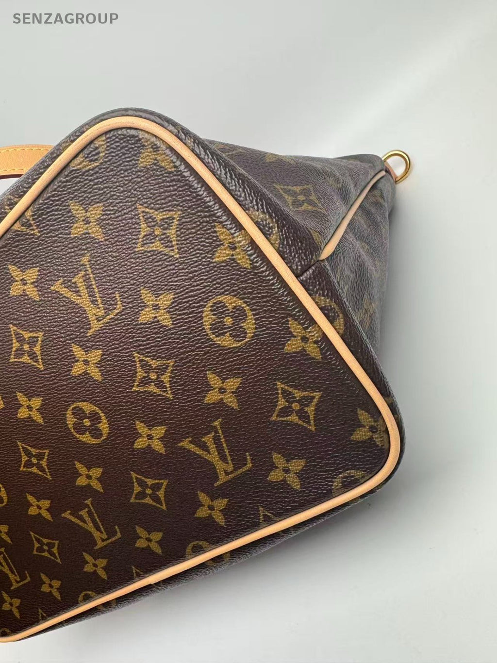 Louis Vuitton Palermo Monogram 2way Shoulder Handbag Brown Women Vintage