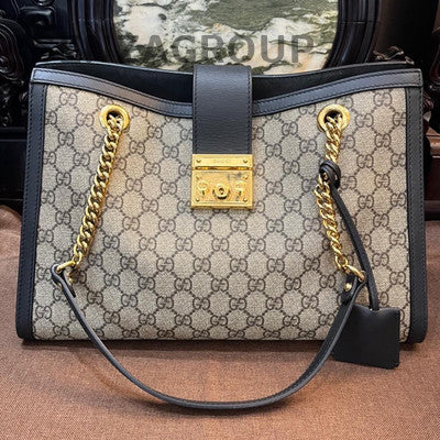 Gucci Padlock Medium GG Monogram Chain Shoulder Bag - Women's Classic