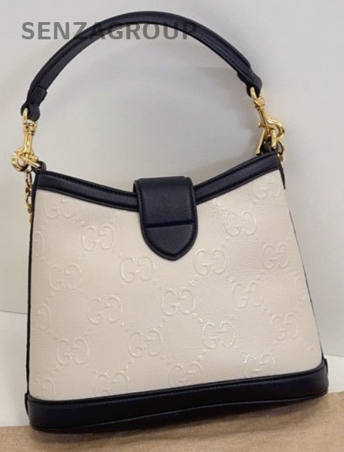 GUCCI GG Up Leather Panda color Shoulder Handbag almost brand new