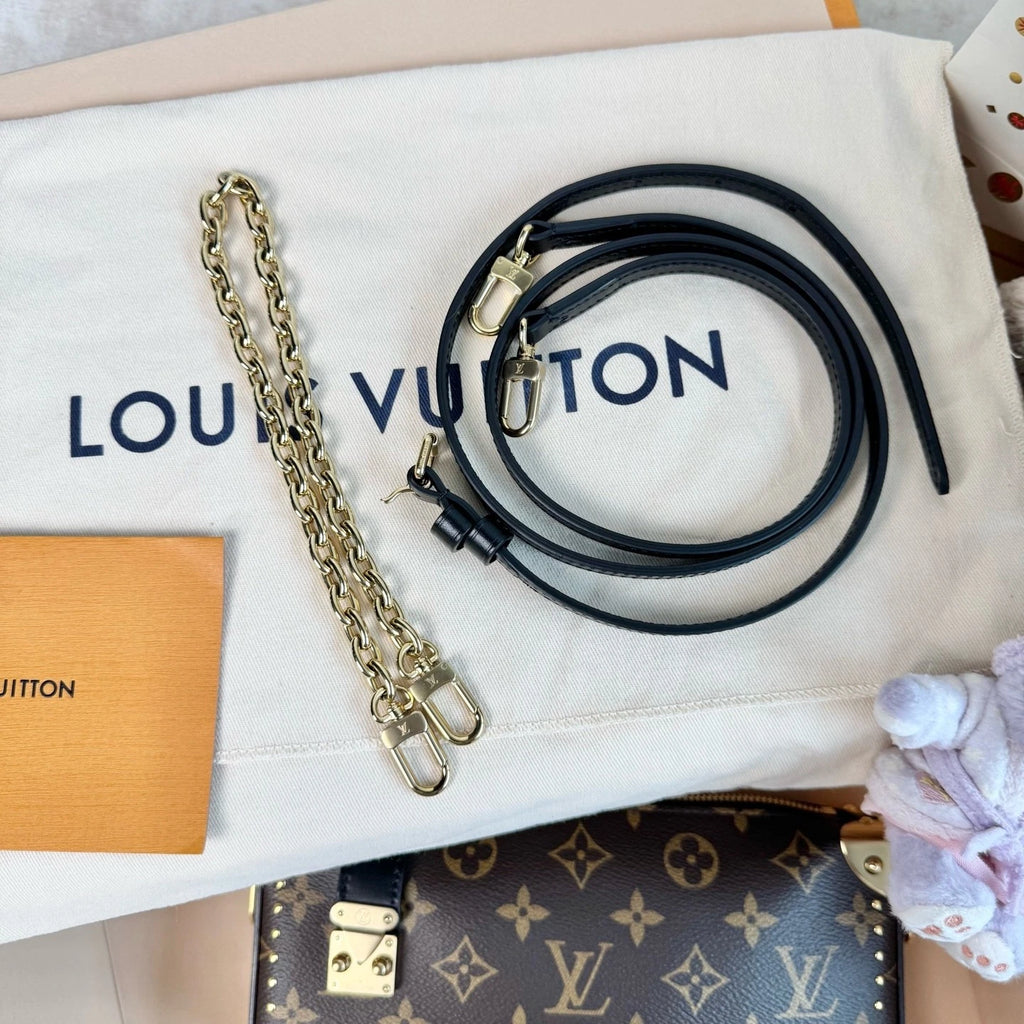 New Louis Vuitton Canvas Slim Trunk Crossbody Bag For Women