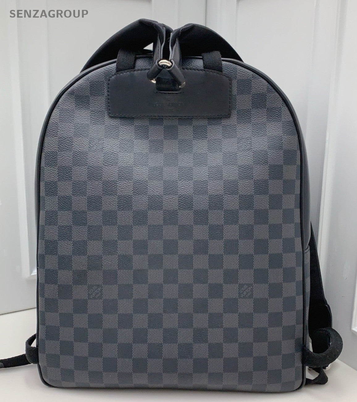 Louis Vuitton Discovery Damier Backpack Black Silver Unisex Adults Classic