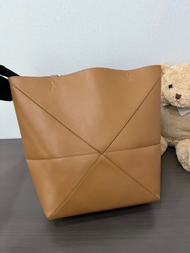 Loewe Women's Leather Puzzle Fold Foldable Tote Shoulder Bag