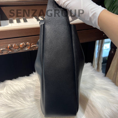 YSL Saint Laurent Hobo Large Shoulder Bag Black Gold Classic Women's Fashion
