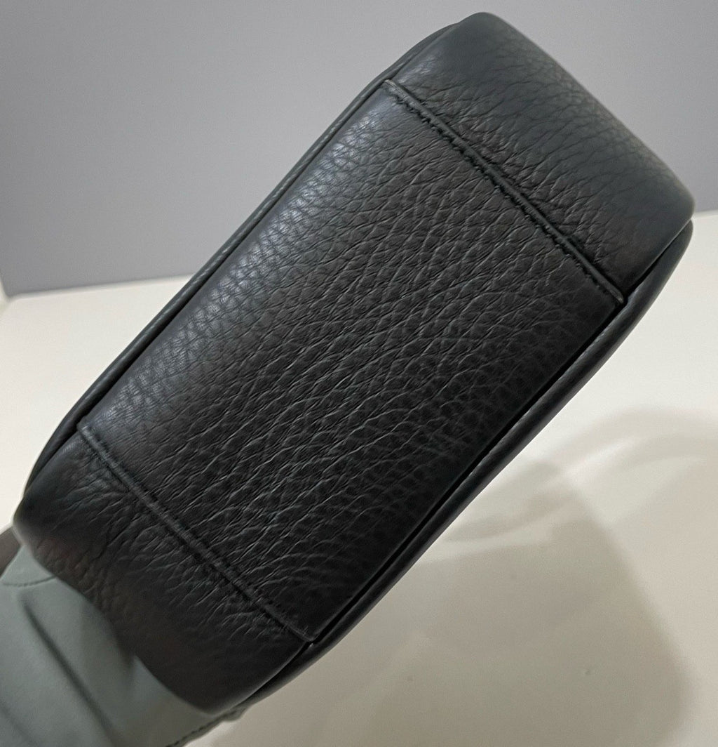 Saint Laurent Hobo Mini Shoulder Bag Black Gold Women Classic