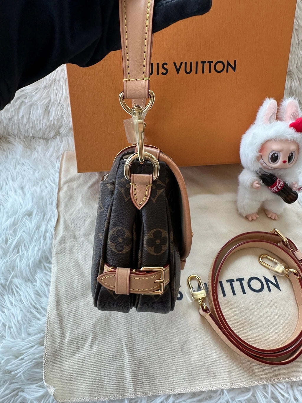 Louis Vuitton Monogram Canvas Saumur BB Shoulder Bag For Women