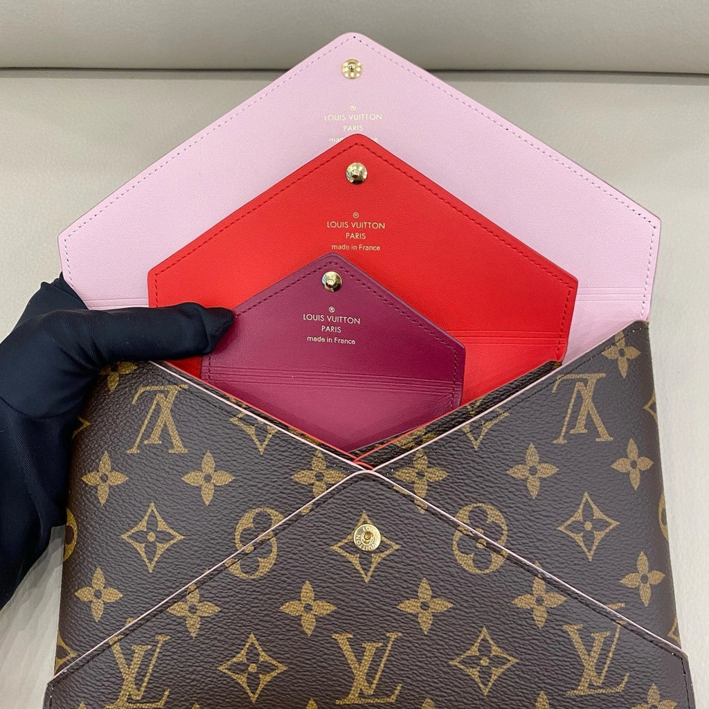 Louis Vuitton Classic Monogram 3-in-1 Envelope Clutch Bag For Women