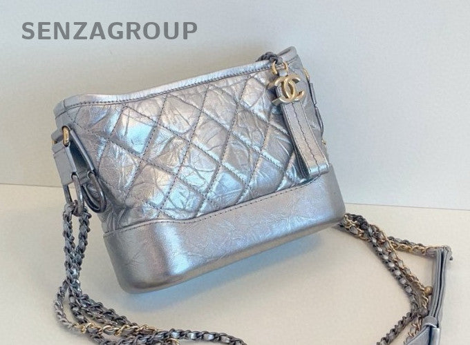CHANEL Gabrielle PM Chain Shoulder bag Crossbody Women Silver