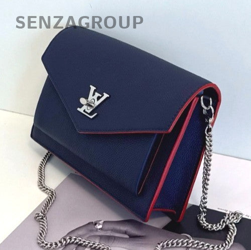Louis Vuitton My Lock me woc Navy Blue Chain Strap Women Crossbody Shoulder bag