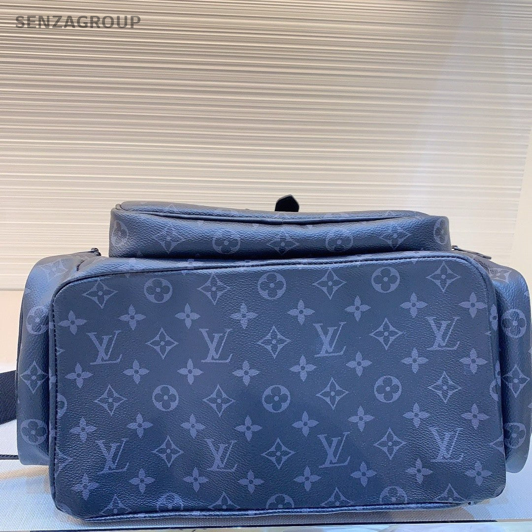Louis Vuitton Backpack Black Monogram Shoulder bag Chip Version