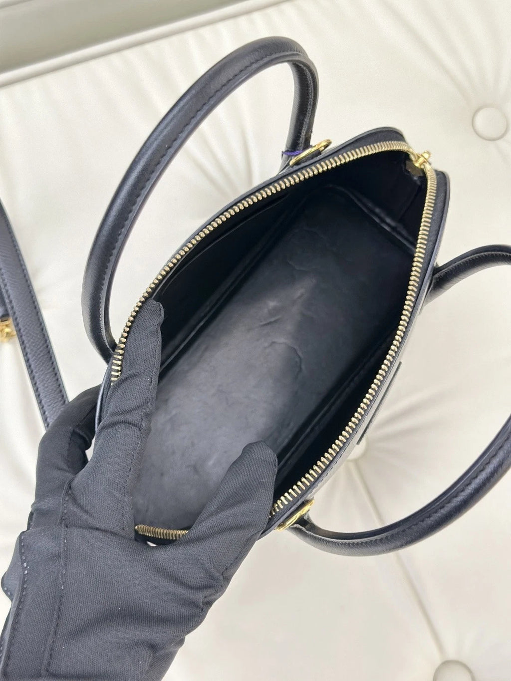 Hermes Bolide 27 Epsom Top Handle Shoulder Crossbody Bag Black Women S