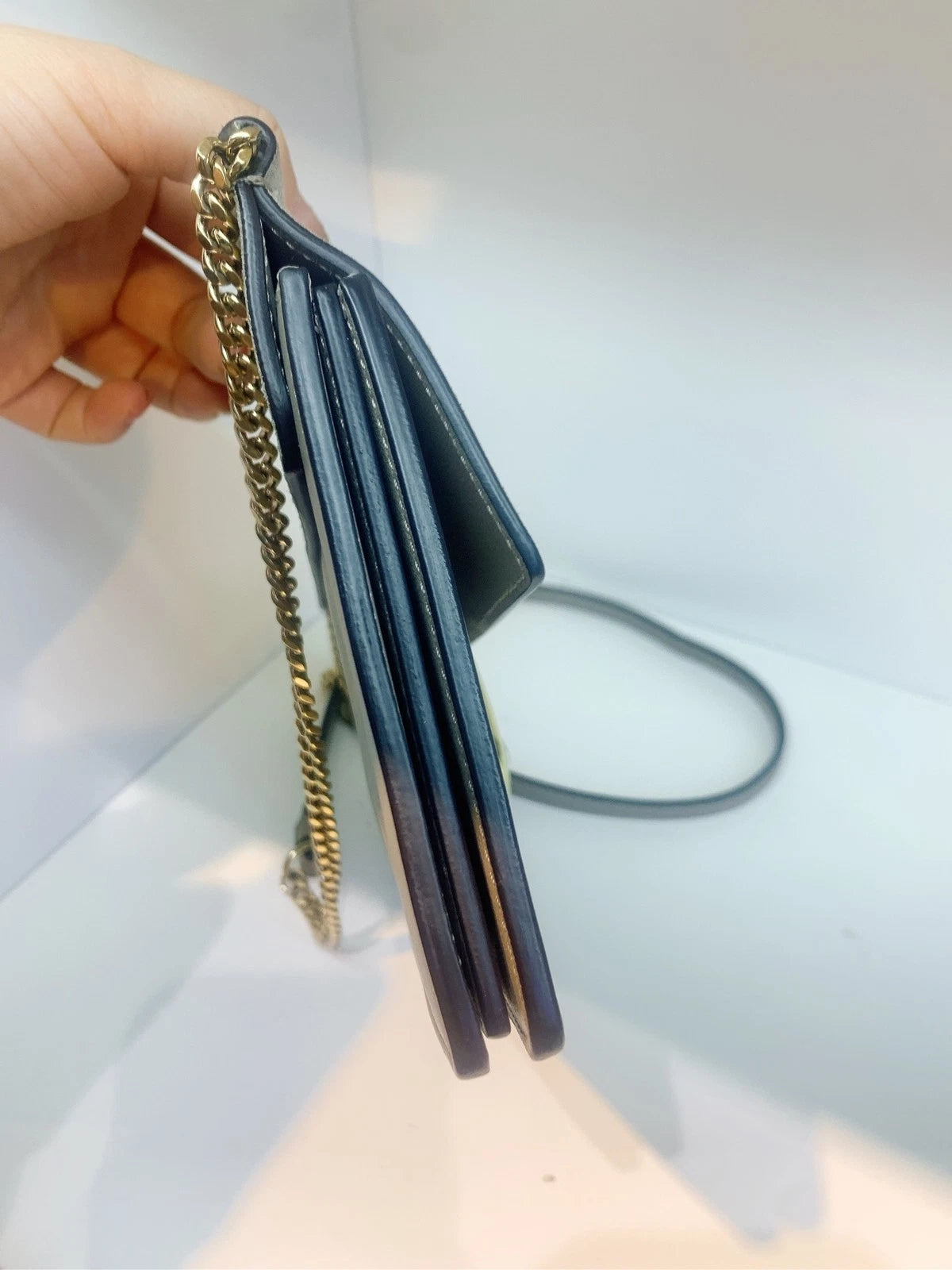 Chloe Faye Leather Grey Shoulder Crossbody Bag For Women