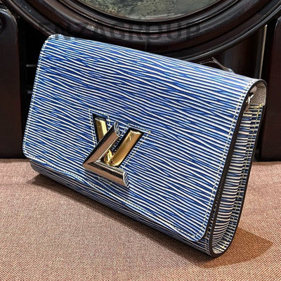 Louis Vuitton Blue Epi Twist WOC Chain Crossbody Bag Classic Women