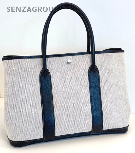 Hermes Garden Party Top Handle bag GP36 Classic PANDA COLOR Almost Brand NEW