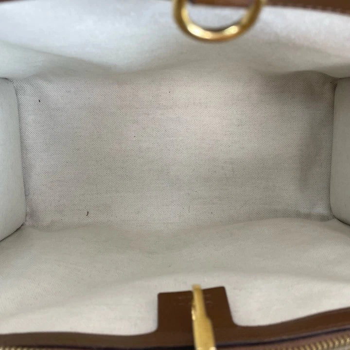 Gucci Retro Canvas Monogram Caramel Tote Bag For Women