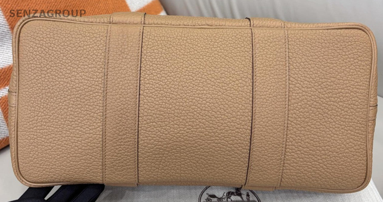 Hermes 4B Garden Party Top Handle Bag Brown Women Classic Designer