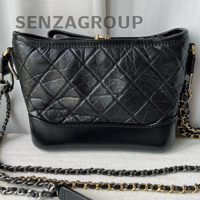 Chanel Gabrielle Small Chevron Chain Shoulder Bag Unisex Classic