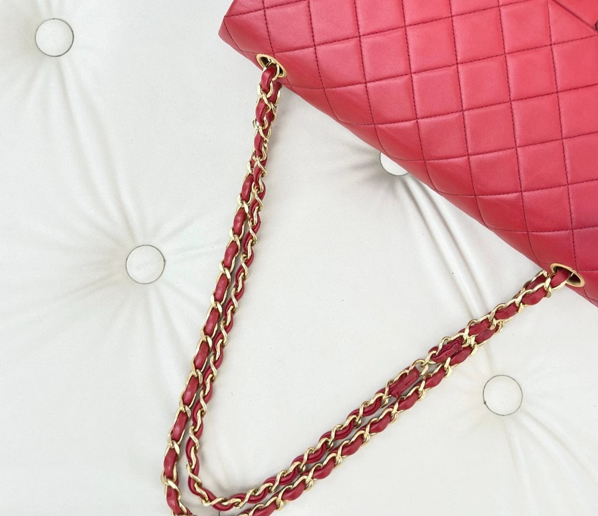 Chanel Classic Flap Vintage Lambskin Shoulder Bag Crossbody Bag Women S