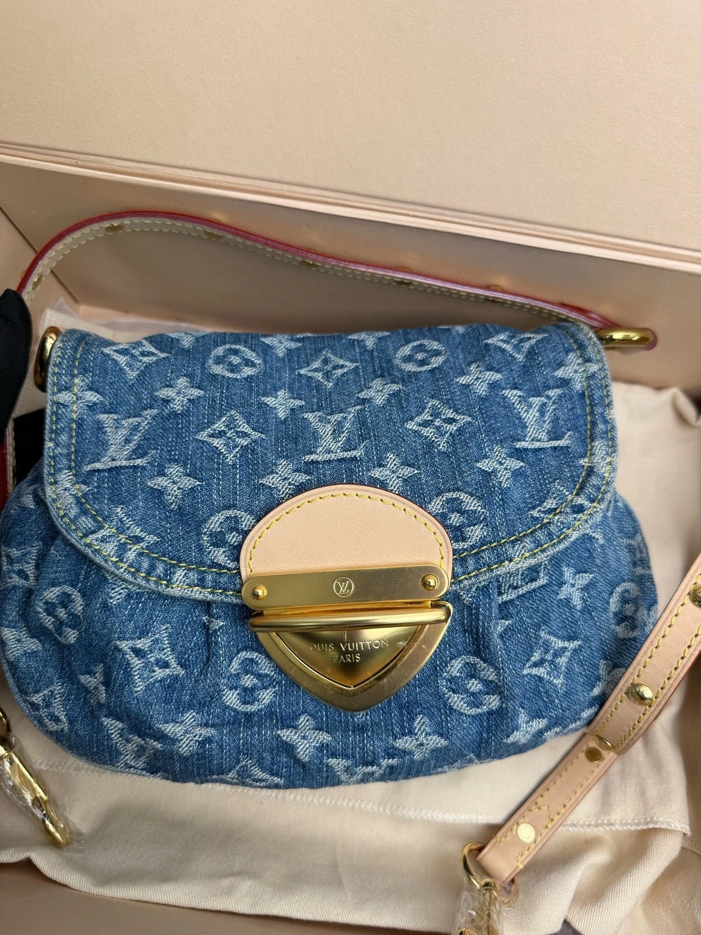 Louis Vuitton Sunset Monogram Denim Shoulder Bag