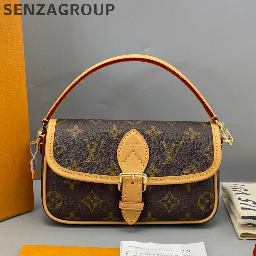 Louis Vuitton Mini Monogram Fendi Baguette Brown Crossbody Bag Classic Women