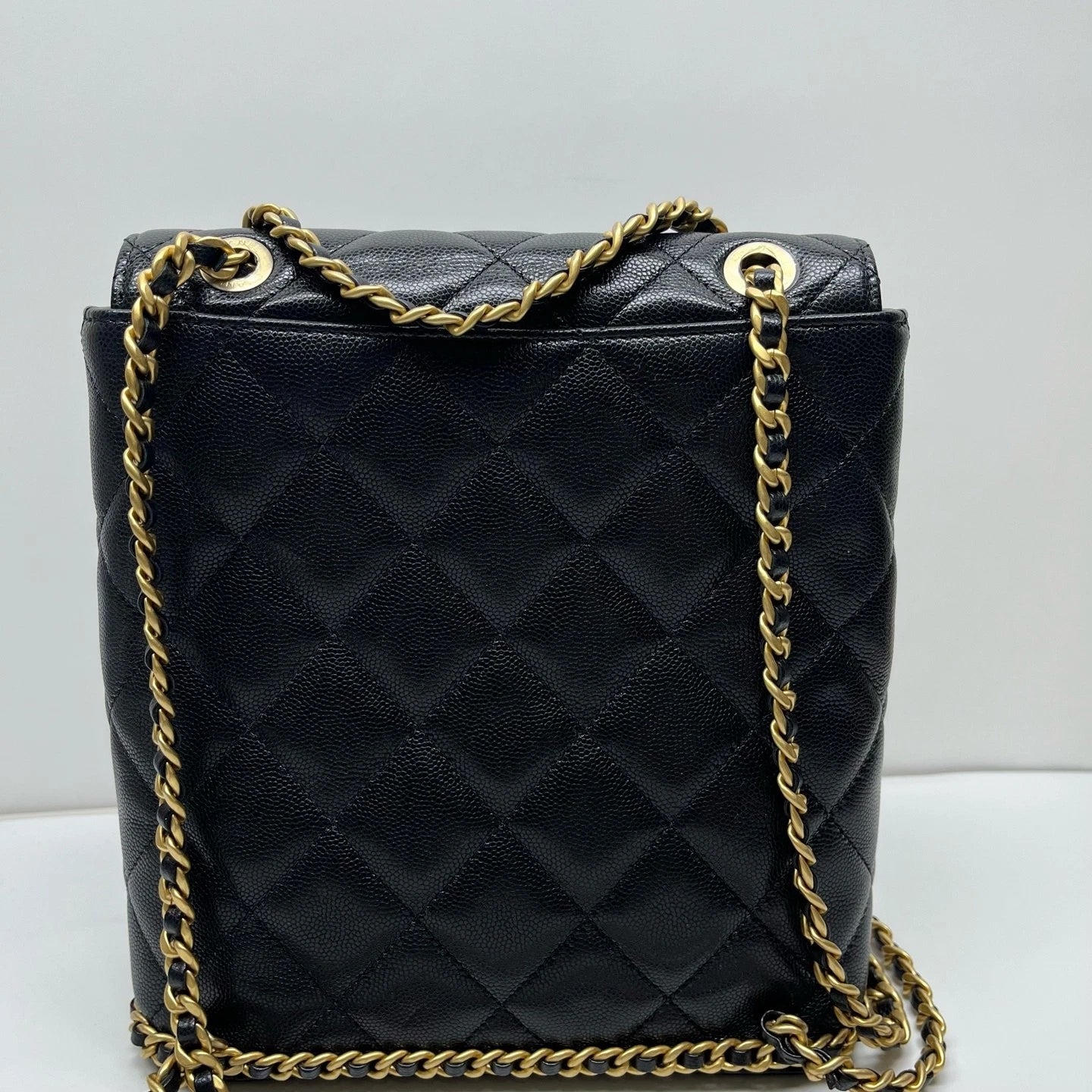CHANEL Black Leather Backpack For Women