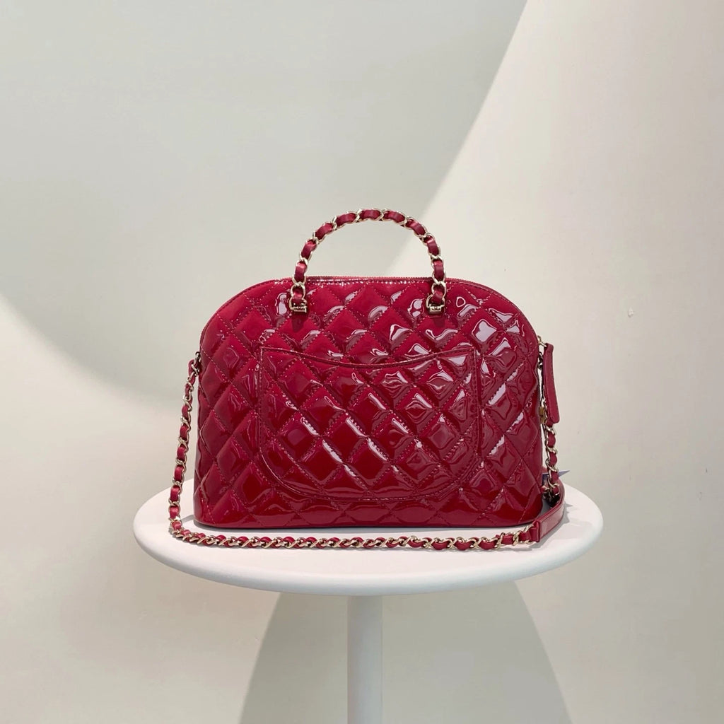 Chanel Shell Top Handle Bag Handbag Women Classic