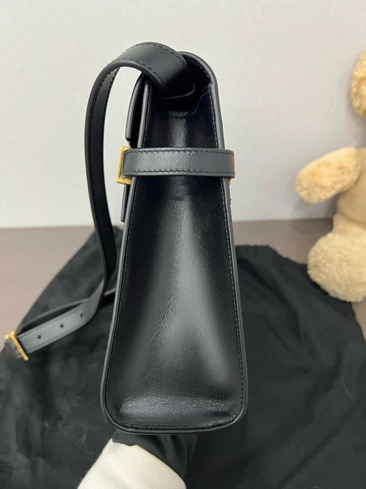 YSL Medium Leather Manhattan Shoulder Bag For Women