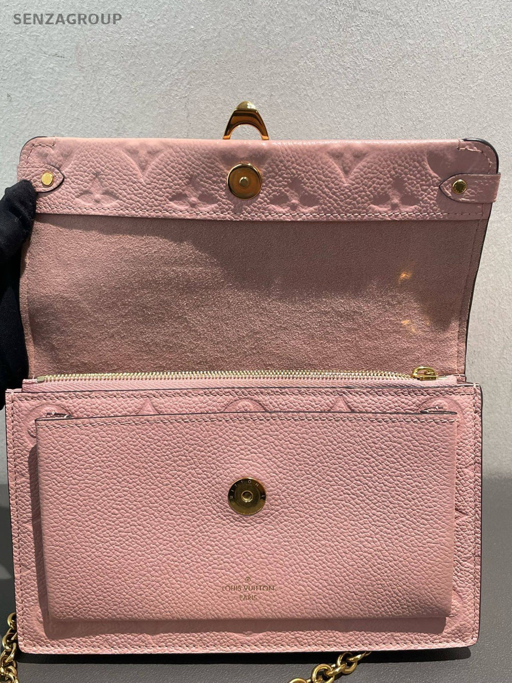 Louis Vuitton Vavin WOC Chain Shoulder Bag Crossbody Pink Gold Women Designer
