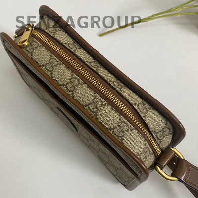 Gucci Retro GG Camera Bag Beige Brown Unisex Crossbody