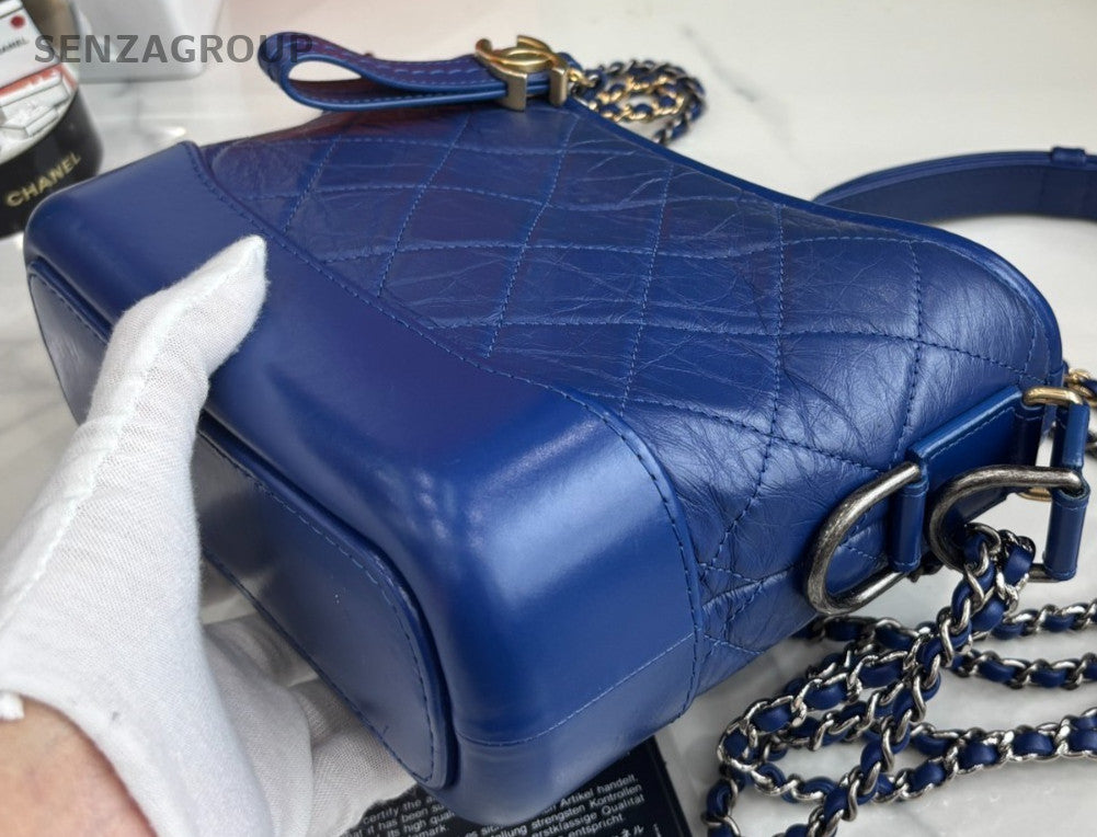 CHANEL Gabrielle Klein blue Calfskin Shoulder bag Crossbody