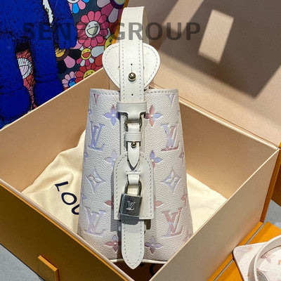 Louis Vuitton All in BB White Monogram Leather Handbag Shoulder Bag