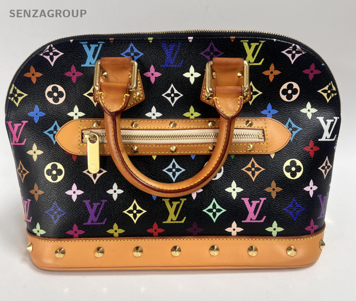 Louis Vuitton Alma GM Multi Color Monogram Top Handle Bag Women Classic Designer