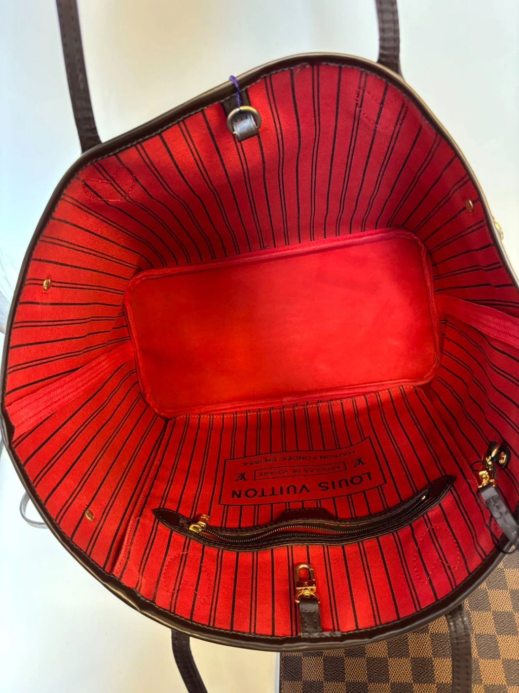 Louis Vuitton Neverfull Damier Shoulder Bag Excellent
