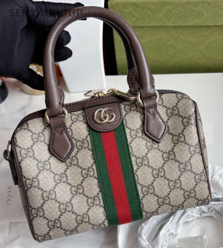 Gucci Ophidia Boston GG Monogram Handbag 2WAY Crossbody NEW with Tags