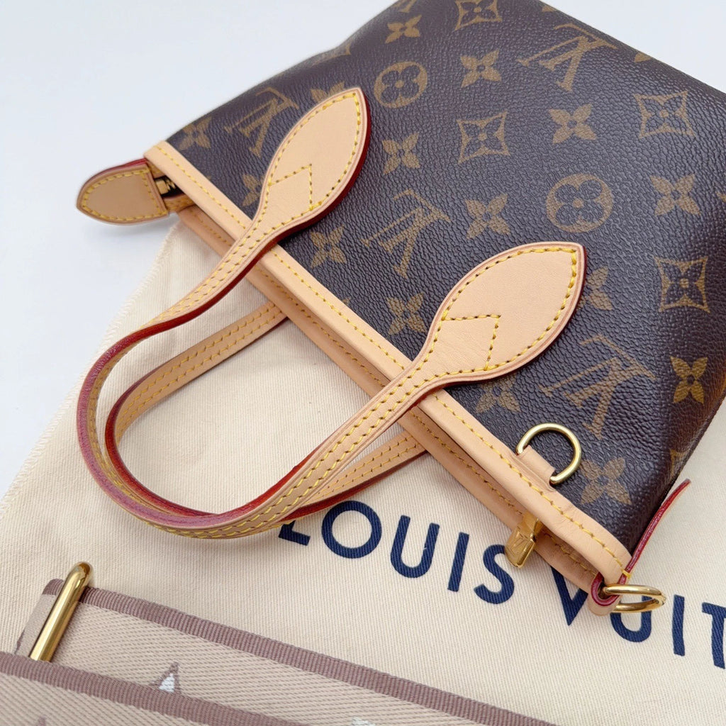 Louis Vuitton Neverfull Monogram Canvas Crossbody Handbag Excellent