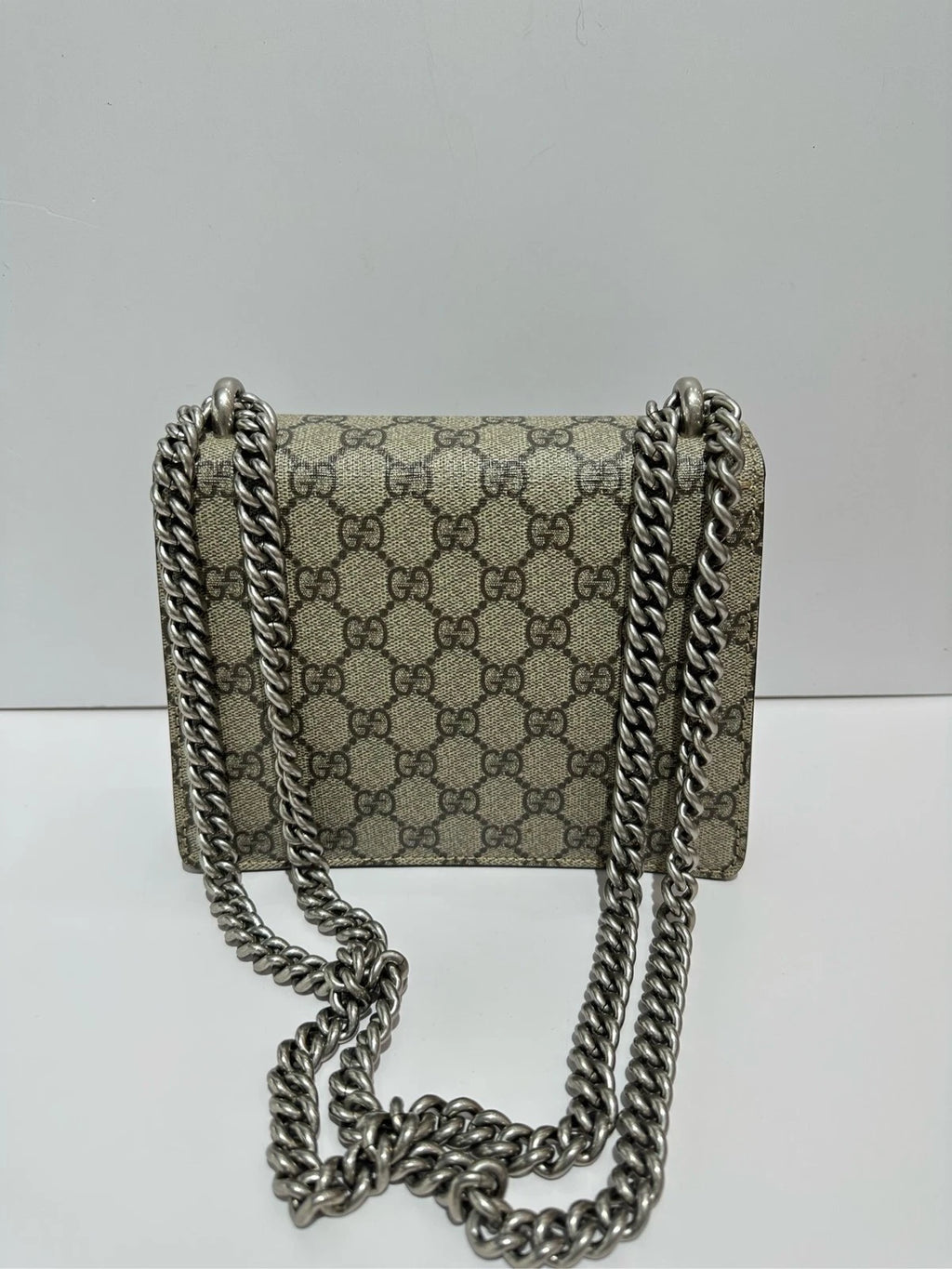 GUCCI Red Small Leather Dionysus Shoulder Crossbody Bag For Women