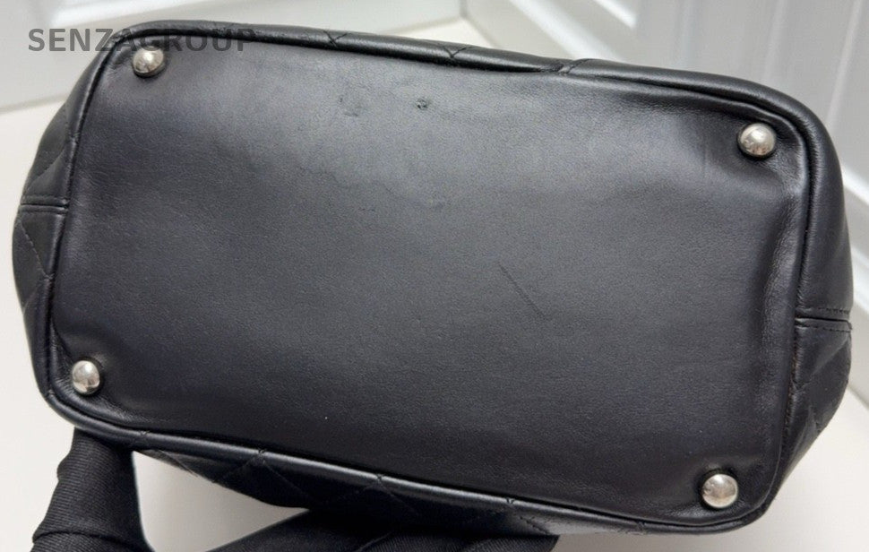 CHANEL So Black Cambon small size tote Shoulder bag