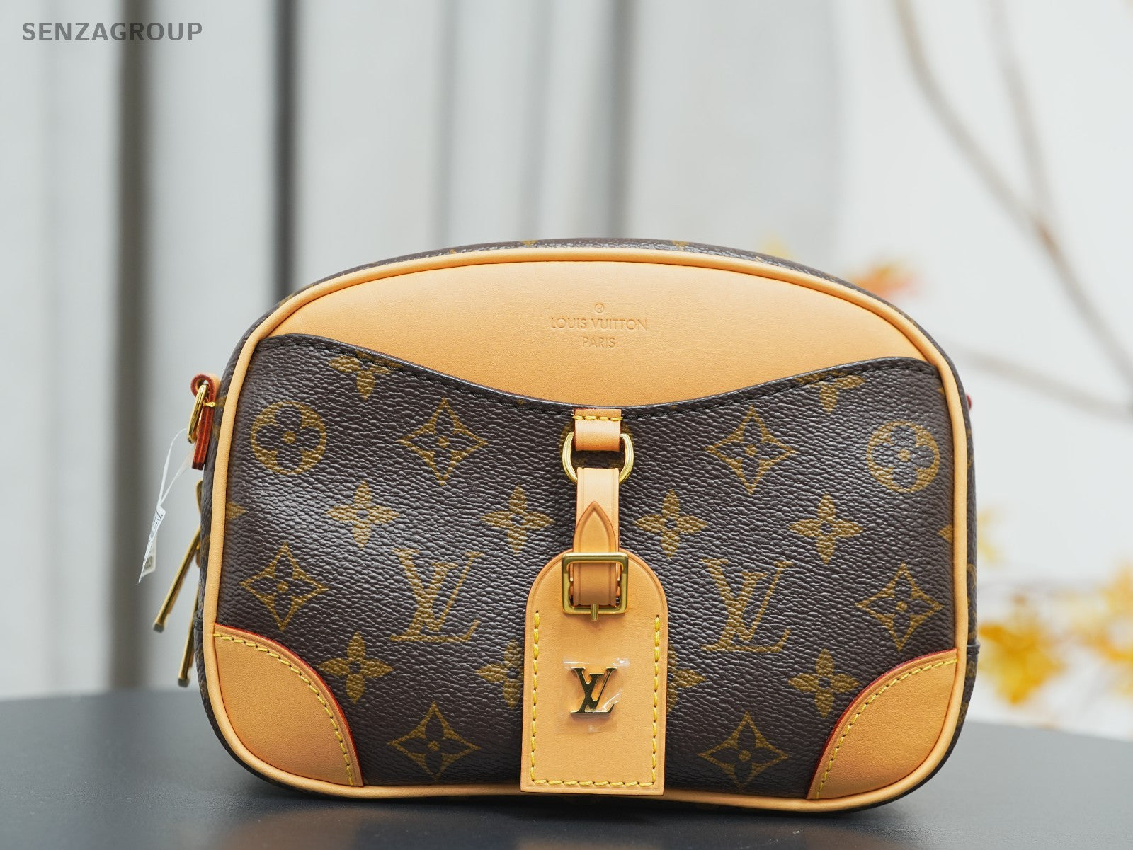 Louis Vuitton M45528 Monogram Canvas Deauville Handbag Crossbody bag Brown