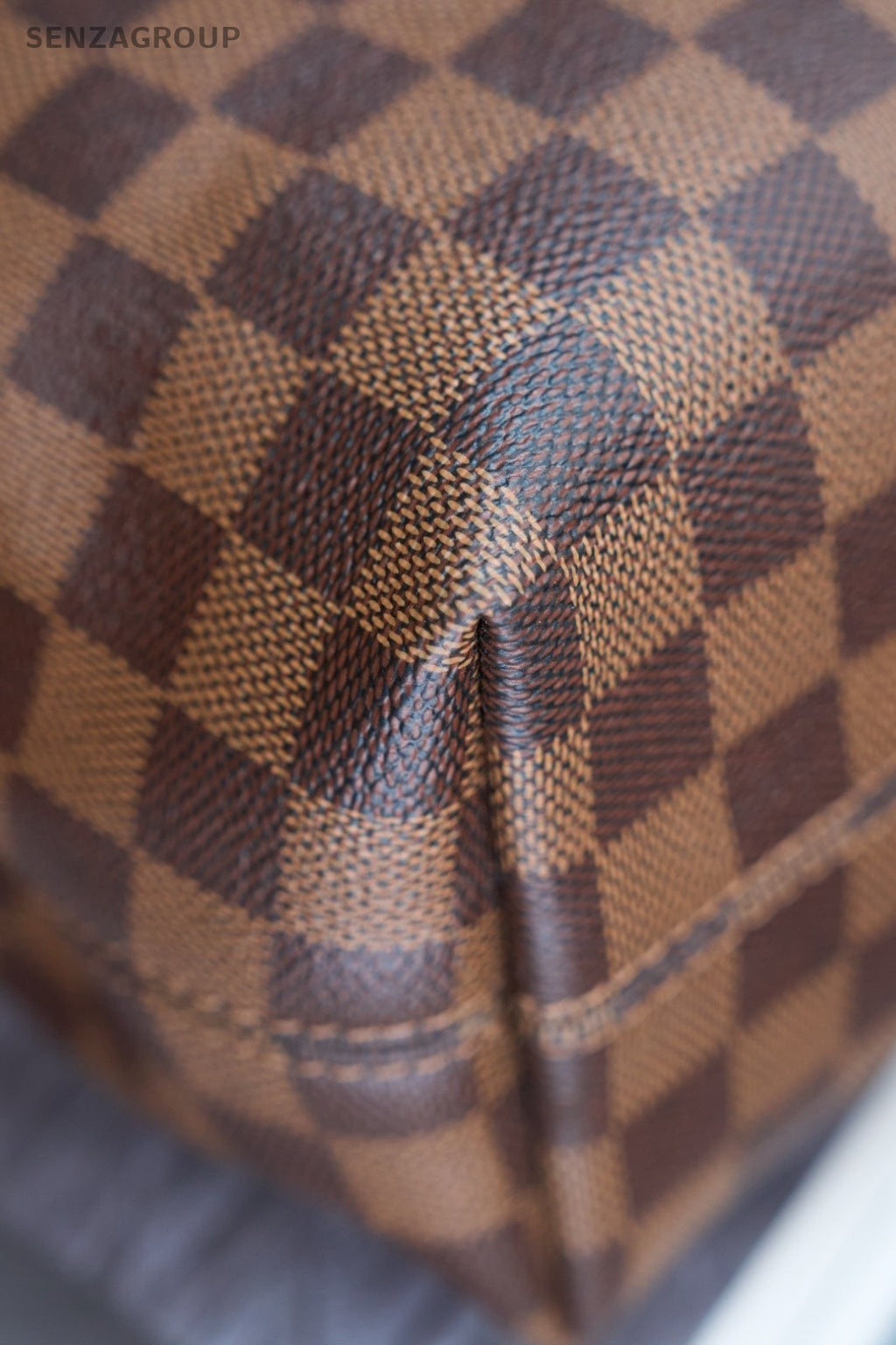 Louis Vuitton Graceful PM Damier Ebene Canvas Top Handle Shoulder Bag Brown
