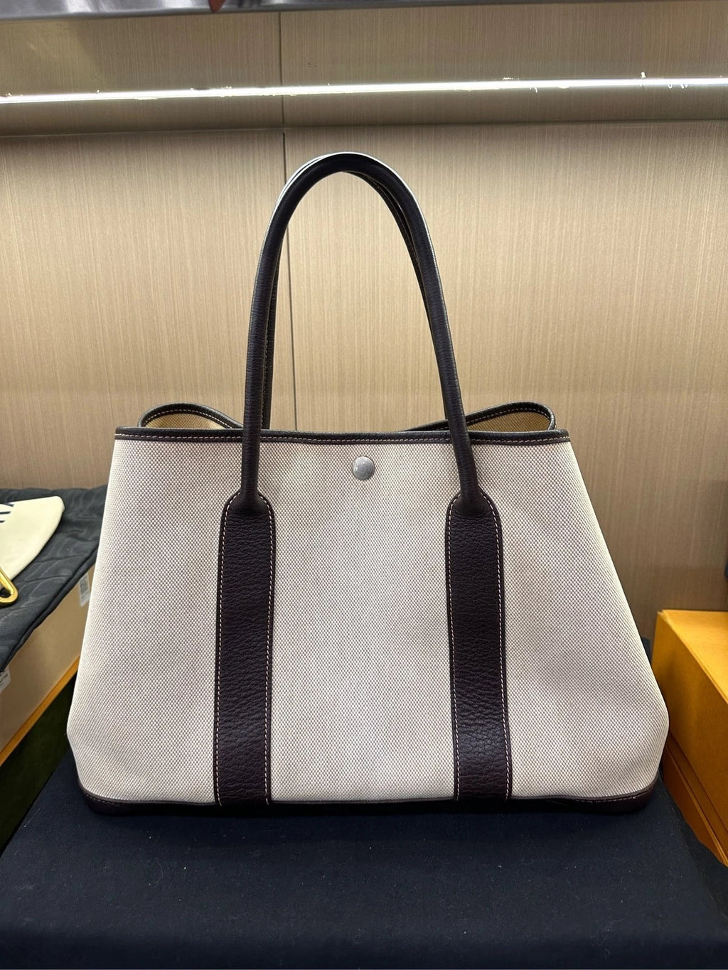 Authentic Hermes Garden Party 36 T Stamp Tote Bag For Women