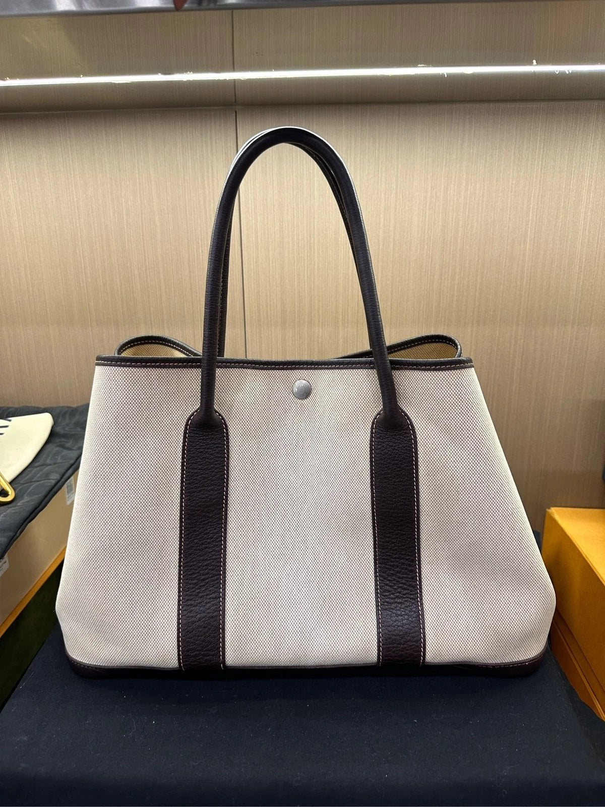 Authentic Hermes Garden Party 36 T Stamp Tote Bag For Women