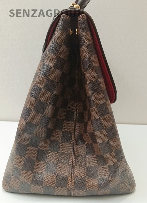Louis Vuitton Damier 2Way Top Handle Bag Shoulder Bag Brown Red Women Classic